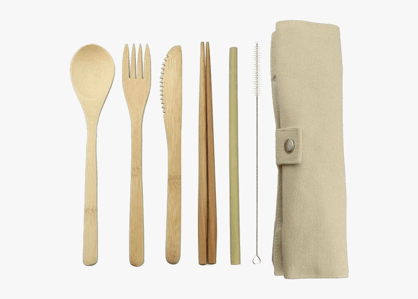 Lunch Break Bamboo Cutlery Set - Sustainable Cutlery, HD Png Download, Free Download