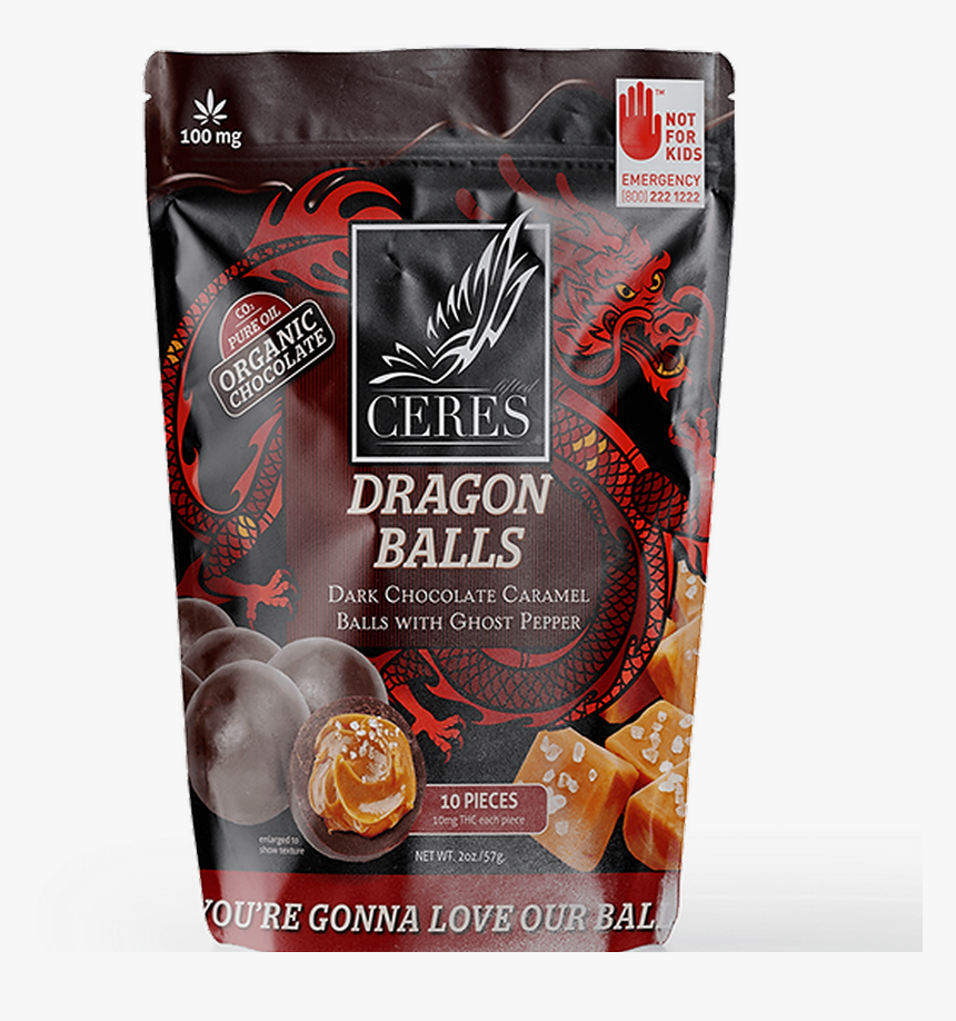Ceres Garden Edibles Chocolates Dragon Balls 100mg - Mozartkugel, HD Png Download, Free Download