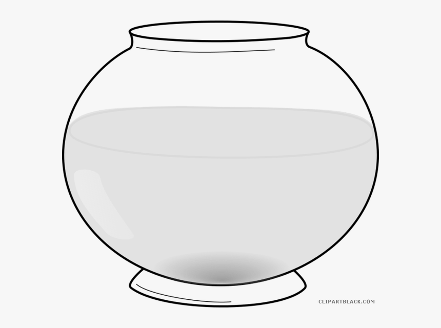 Fish Tank Clipart Black And White - Circle, HD Png Download, Free Download