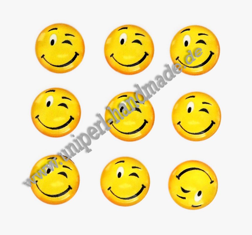 Emoji Cabochon, 14 Mm, Smiling Face With Winking Eye - Smiley, HD Png Download, Free Download