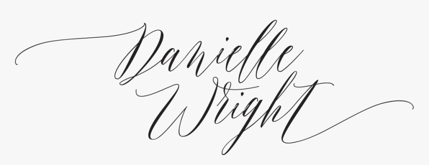 Danielle Wright - Calligraphy, HD Png Download, Free Download
