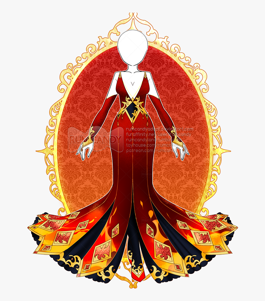 Blazing Enchantress Outfit R246 - Illustration, HD Png Download, Free Download