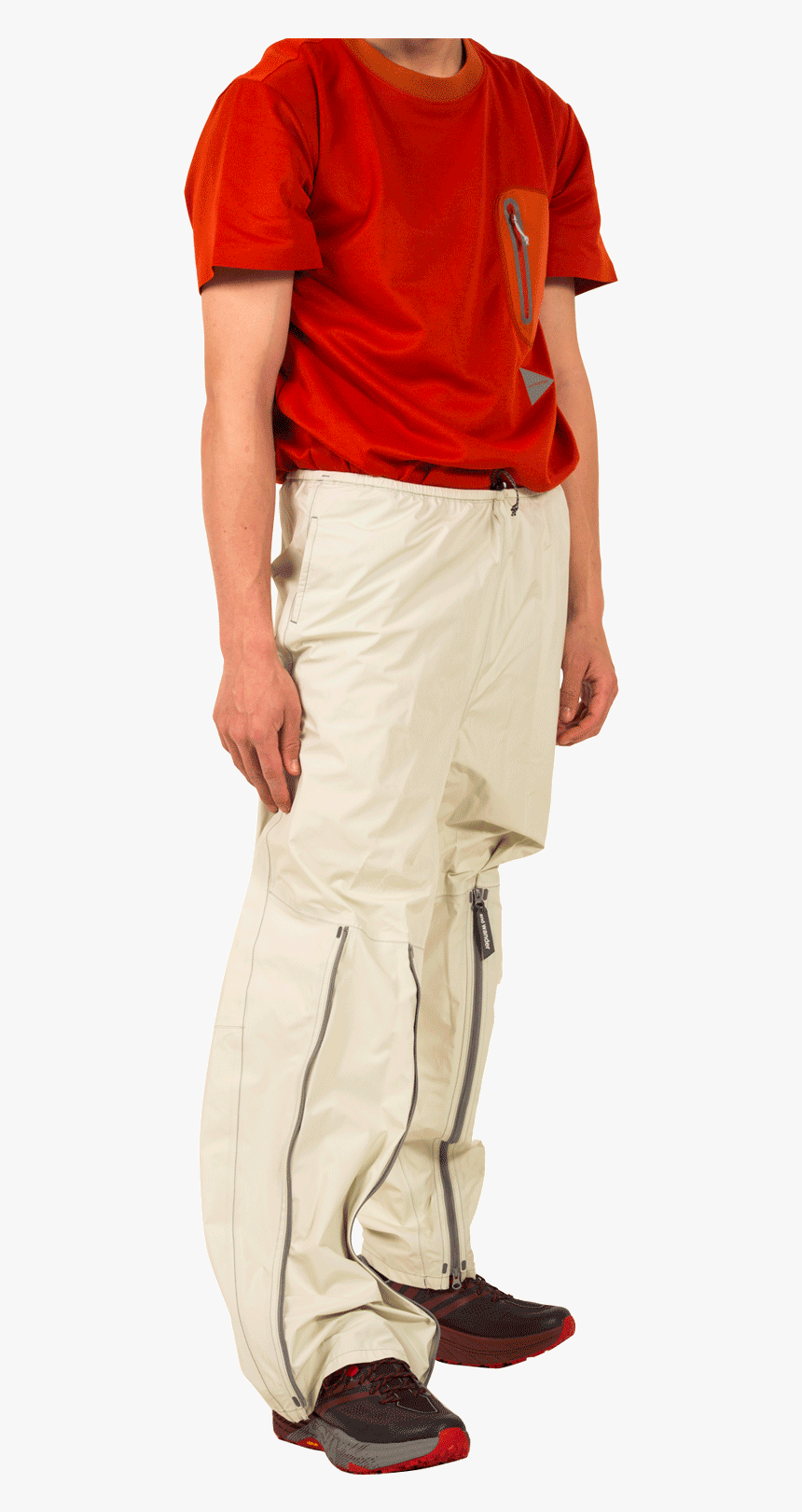And Wander Trousers 3l Light Rain Pants White Aw91-ff036 - Standing, HD Png Download, Free Download