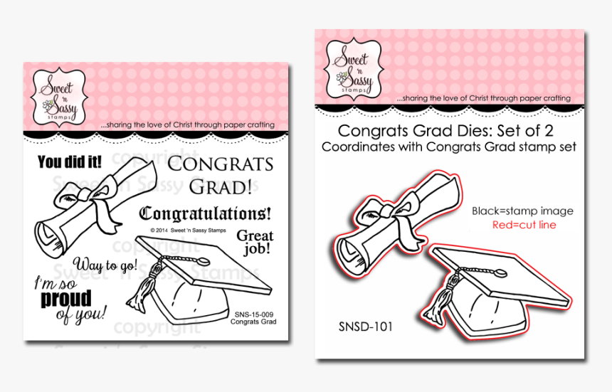 Http - //www - Sweetnsassystamps - Com/congrats Grad - Cartoon, HD Png Download, Free Download