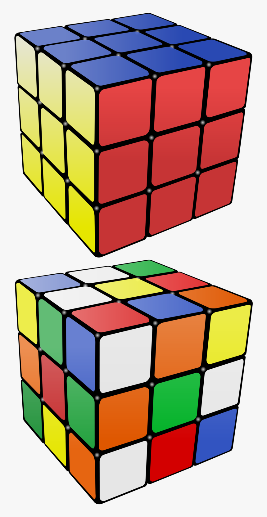 Cube Background Rubik Transparent - Rubik's Cube Without Colors, HD Png Download, Free Download