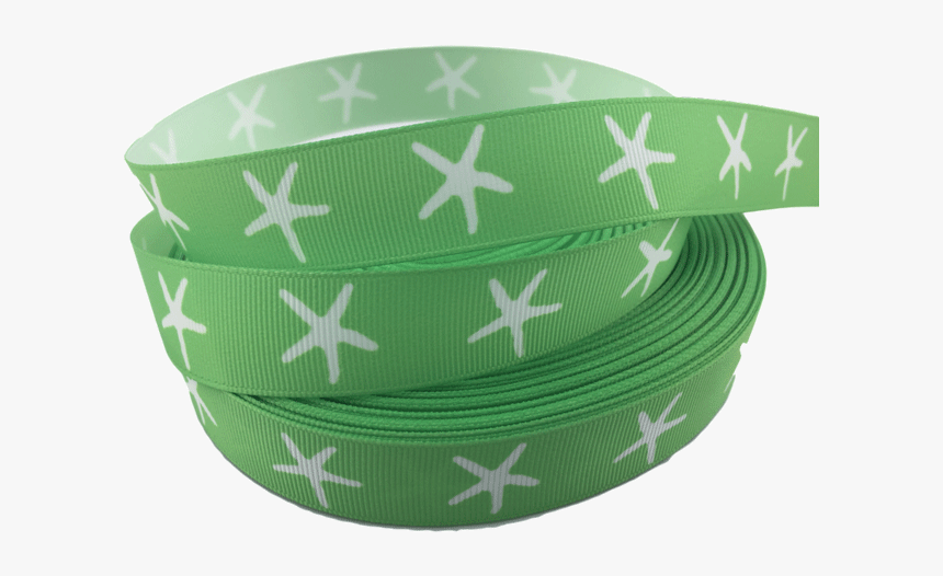 Ribbons [tag] Star Fish Grosgrain Ribbons 7/8″, Green - Circle, HD Png Download, Free Download