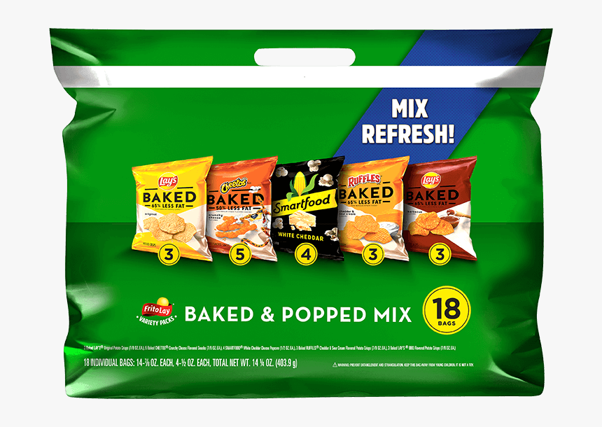 Frito-lay® Baked & Popped Mix Variety Pack - Chip Multipack, HD Png Download, Free Download