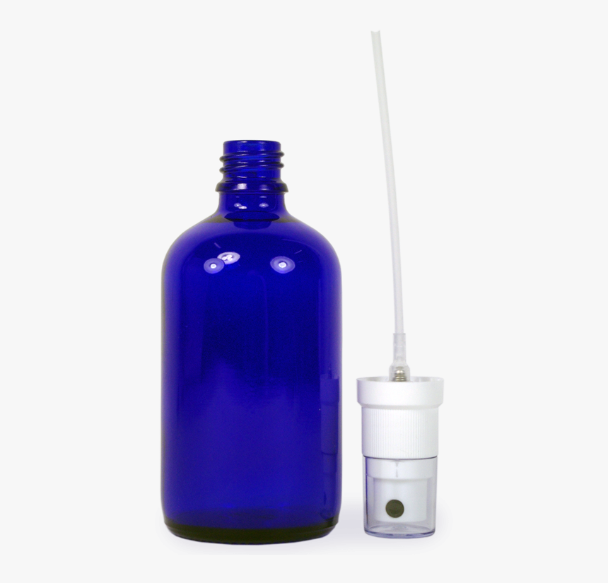 Blue Glass Spray Bottle With Clear Cap-50ml Sc - Glass Bottle, HD Png Download, Free Download