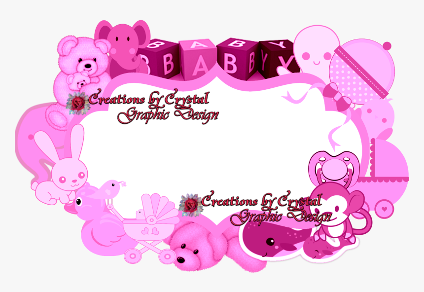 Transparent Baby Girl Border Clipart - Baby Girl Border, HD Png Download, Free Download