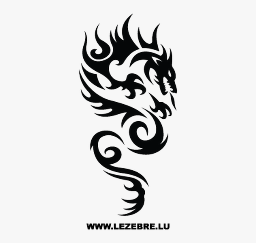 Tribal Japanese Dragon Tattoo, HD Png Download, Free Download