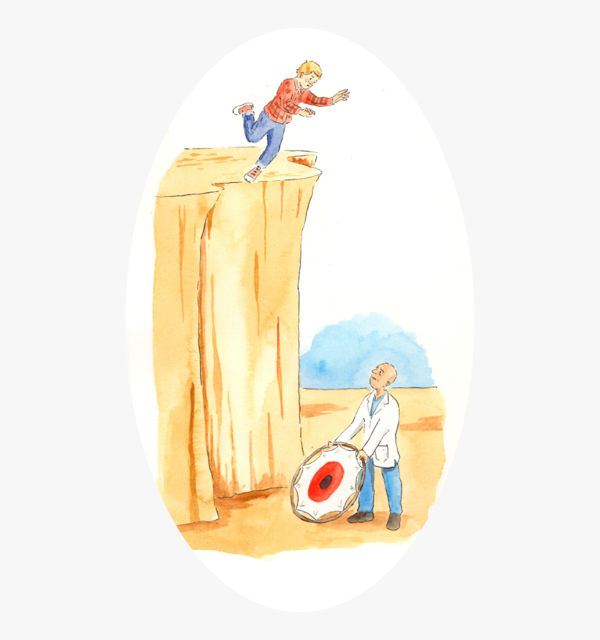 Cartoon Of A Clinician Holding A Target Underneath - Illustration, HD Png Download, Free Download