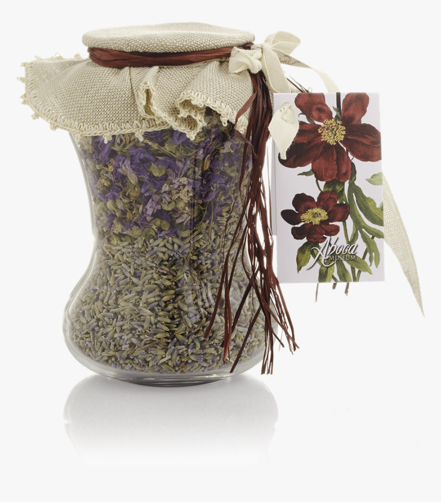 Picture Of Small Glass Jar With Dry Herbs - Artificial Flower, HD Png Download, Free Download