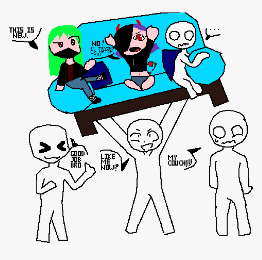 Draw The Squad Couch, HD Png Download, Free Download