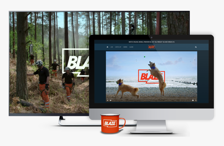 Blaze Tv Uk - Led-backlit Lcd Display, HD Png Download, Free Download