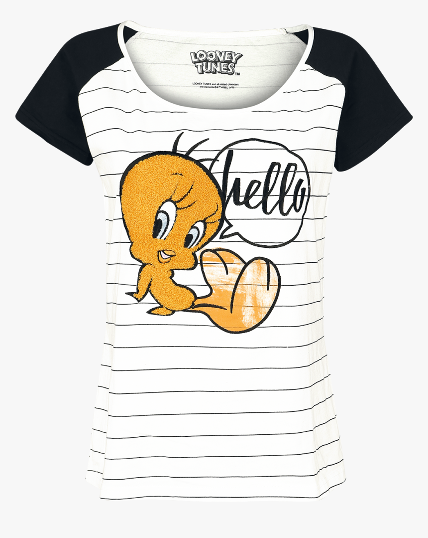 Looney Tunes - Tweety - Girls Shirt - White - T-shirt - Cartoon, HD Png Download, Free Download