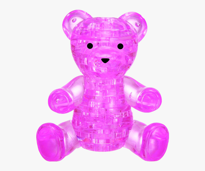 3d Crystal Puzzle - 3d Puzzle Pink Bear, HD Png Download, Free Download