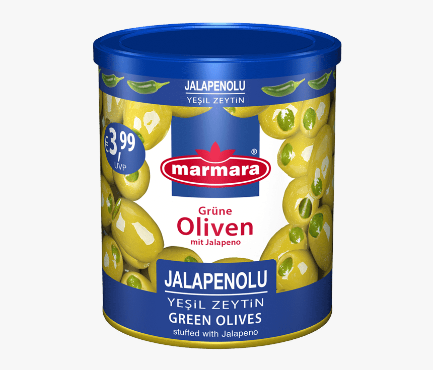 Jalapeno Dolgulu Yeşil Zeytin - Marmara, HD Png Download, Free Download