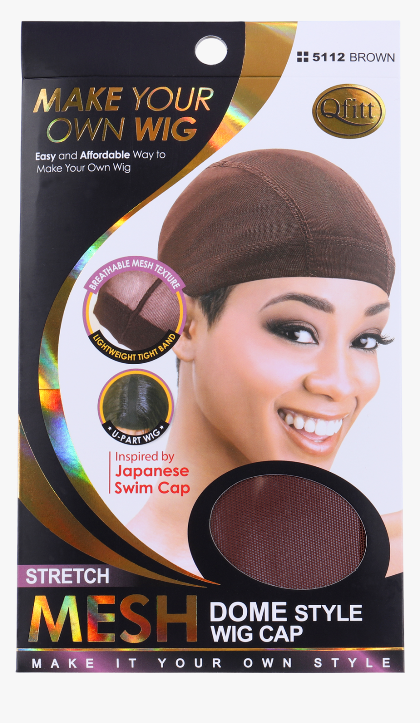 M & M Stretch Mesh Dome Style Wig Cap Brown - Make Your Own Wig Cap, HD Png Download, Free Download