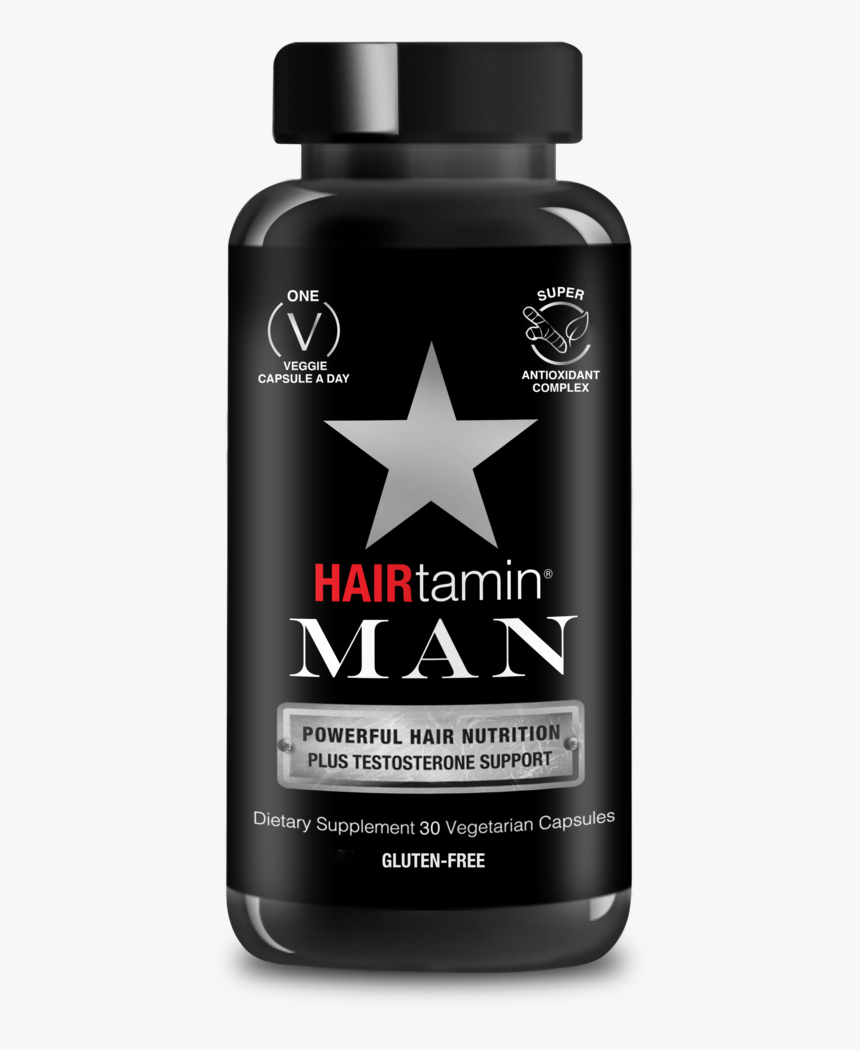 1 Month Supply - Hairtamin Man, HD Png Download, Free Download