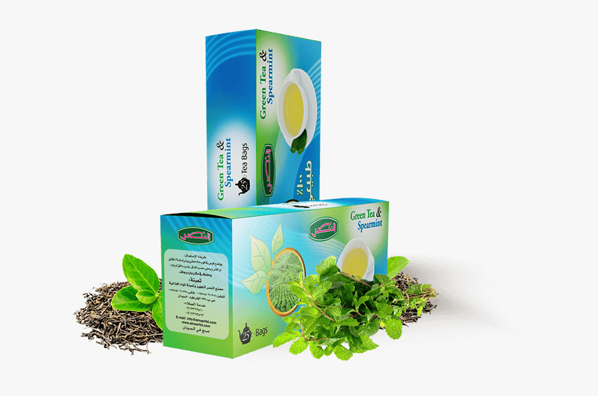 Green Tea & Spearmint Tea Bags - Grape, HD Png Download, Free Download