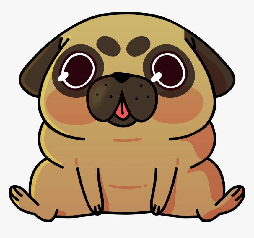 Transparent Fogos Png - Cartoon Pug, Png Download, Free Download