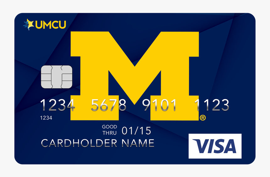 Check Card Block M - Umcu Credit Card Visa, HD Png Download, Free Download