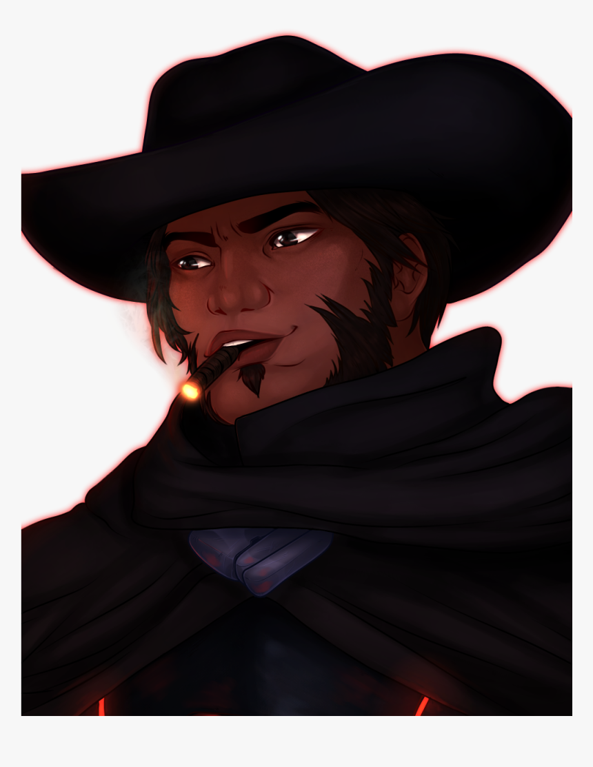 Cowboy Hat , Png Download - Blackwatch Mccree Fanart, Transparent Png, Free Download