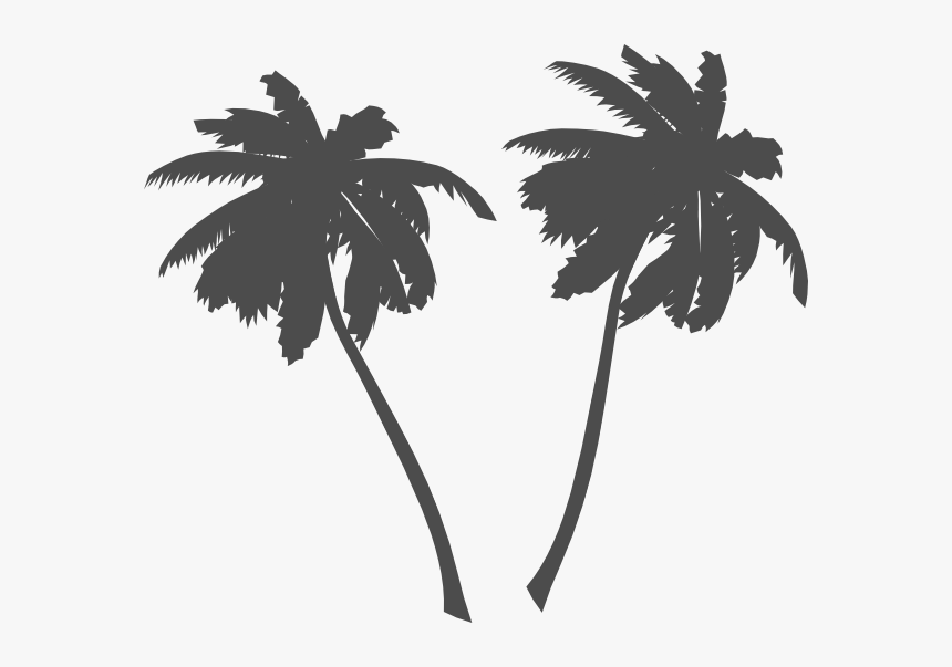 Palm Trees Svg Clip Arts - Vector Palm Tree Png, Transparent Png, Free Download