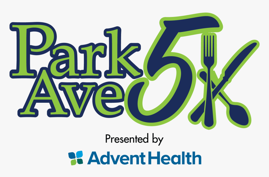 Park Ave 5k Logo With A Fork, Spoon And Knife - Graphic Design, HD Png Download, Free Download