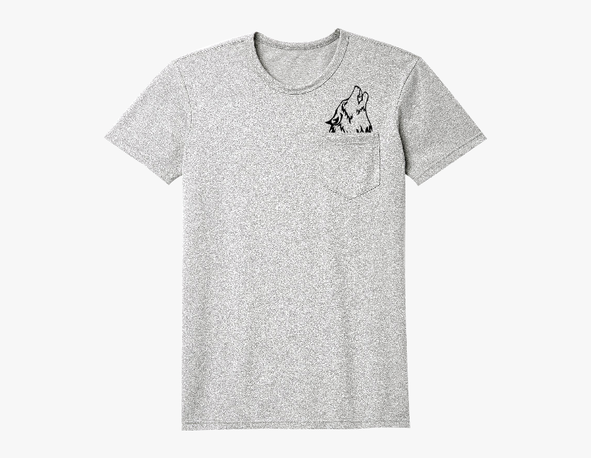 Wolf Grip Fall Line Grey Pocket Tee Oct26 - Active Shirt, HD Png Download, Free Download