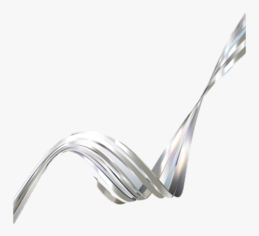 #mq #3d #swirl #swirls #silver #gold - Silver Lines Png, Transparent Png, Free Download