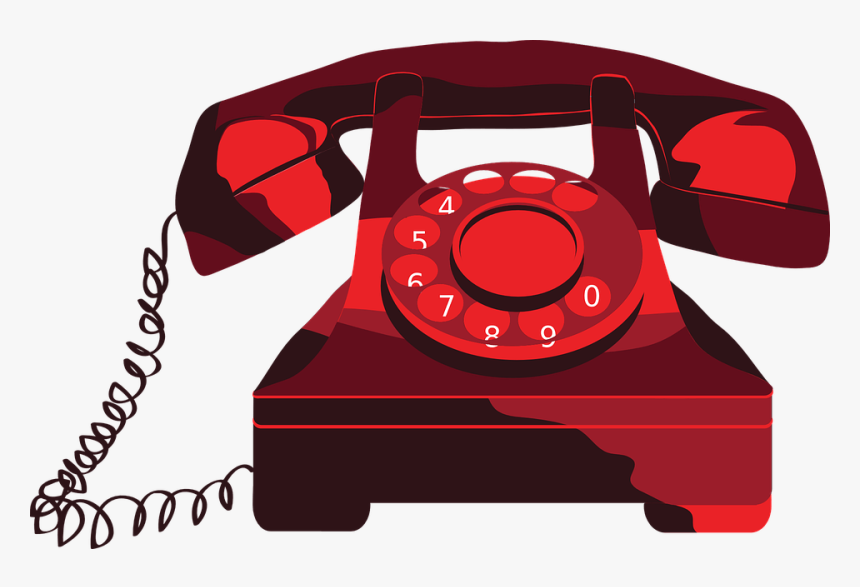 Red Telephone Clipart - Telephone Clipart, HD Png Download, Free Download
