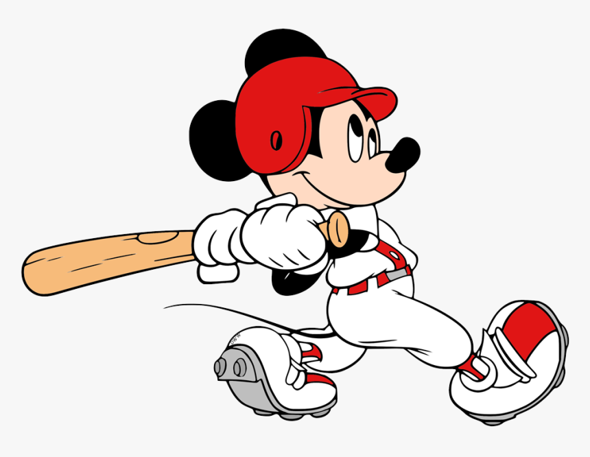 Mickey Mouse Baseball Clipart, HD Png Download, Free Download