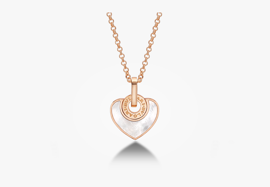 Colgante Bvlgari Bvlgari Cuore Con Cadena En Oro Rosa - Bvlgari Heart Pendant, HD Png Download, Free Download