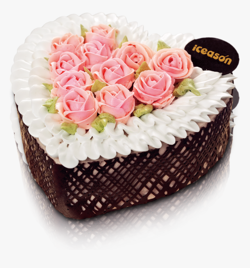 Cream Flower Rose Cake, HD Png Download, Free Download