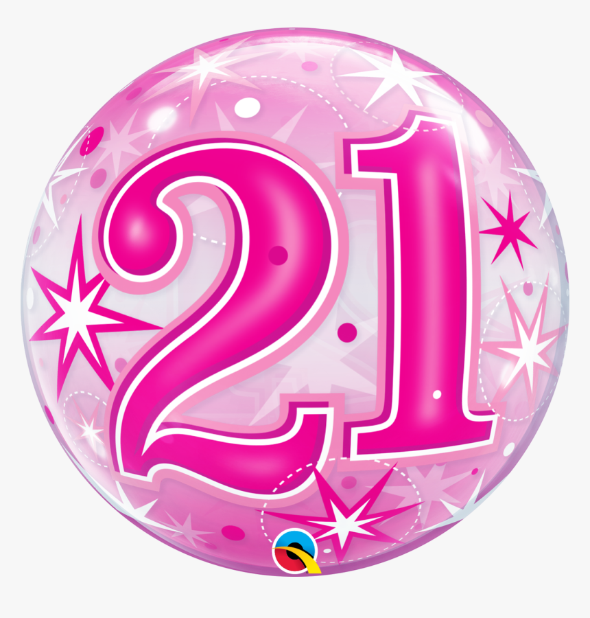 Birthday Pink Bubble Balloon Display - 40 Års Fødselsdag, HD Png Download, Free Download