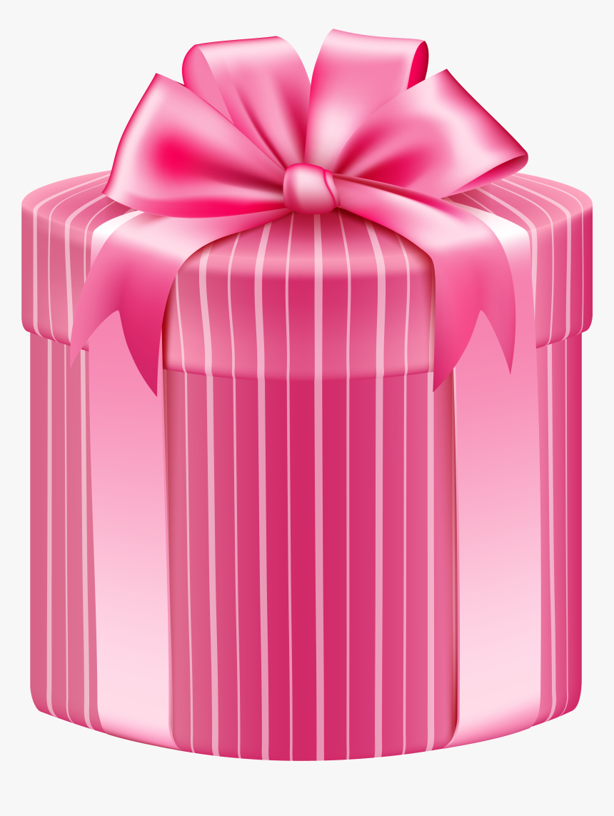 Pink Striped Gift Box - Tik Tok Gift Box, HD Png Download, Free Download