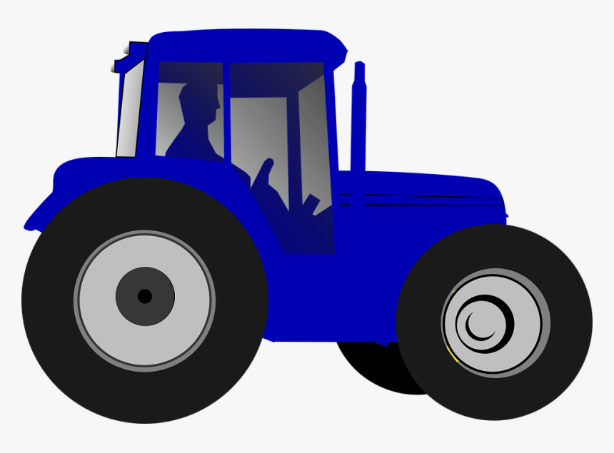 Transparent Tractor Clipart - Clipart Blue Tractor, HD Png Download, Free Download