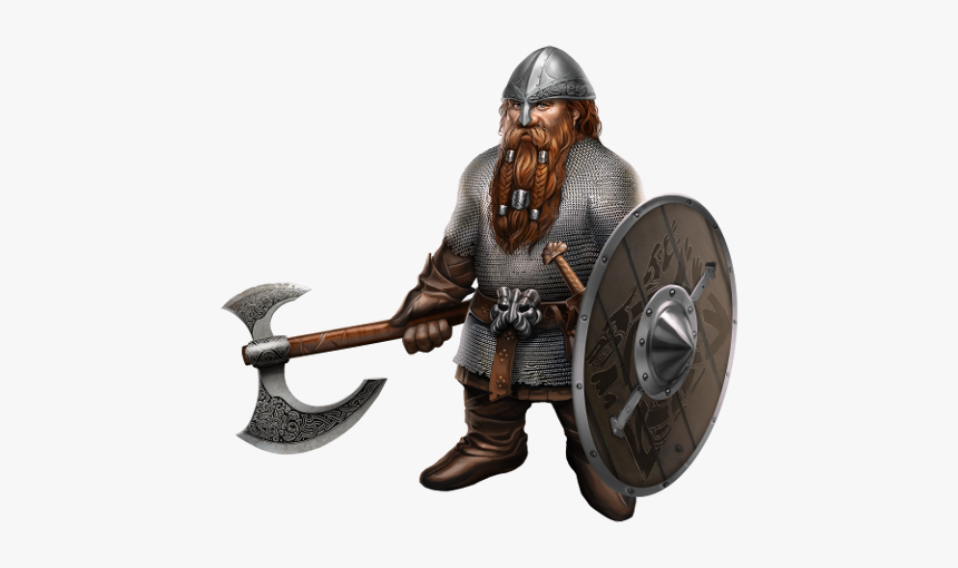 Dwarf Warfare Viking Goblin Norse Mythology - Dwarf Axe And Shield, HD Png Download, Free Download