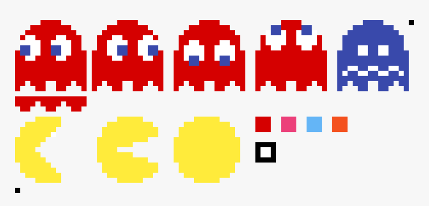 Transparent Pacman Pixel Png - Pacman Sprites, Png Download, Free Download