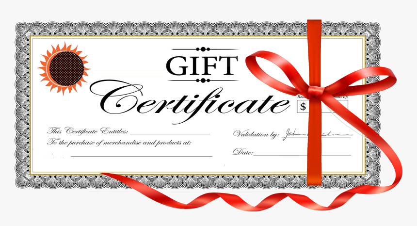 Gift Certificate, HD Png Download, Free Download