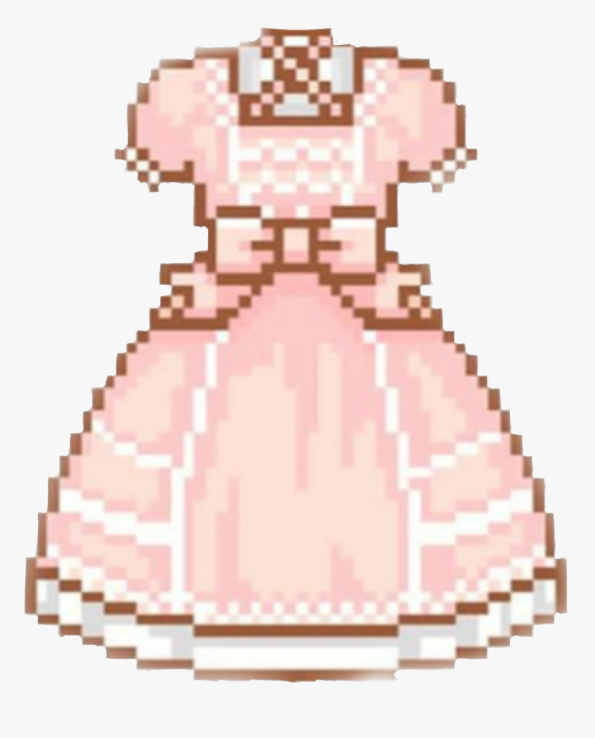 Pink Lolita Dress Pixelated