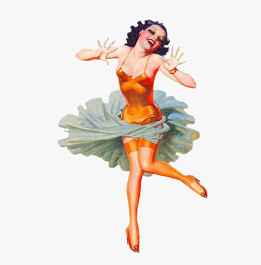 Pinup Girl Png - Pin Up Vintage Dance, Transparent Png, Free Download