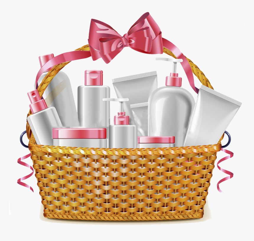 Transparent Basket Clipart - Gift Basket Clipart, HD Png Download, Free Download