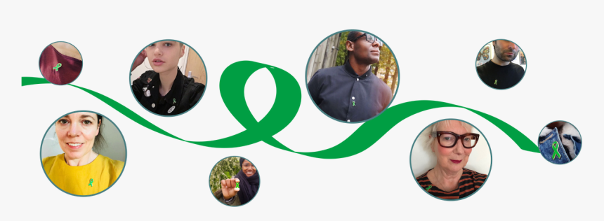 Green Ribbon Banner Image - Hearing, HD Png Download, Free Download