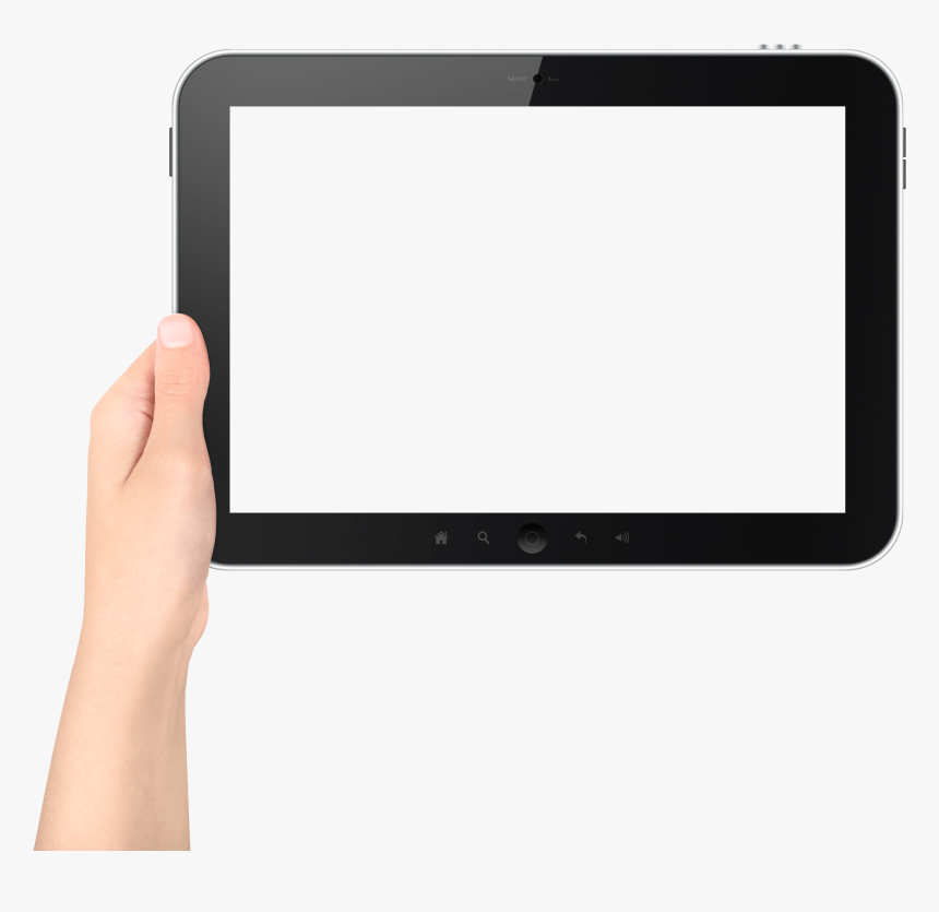 Hand Holding Transparent Png - Tablet Computer, Png Download, Free Download