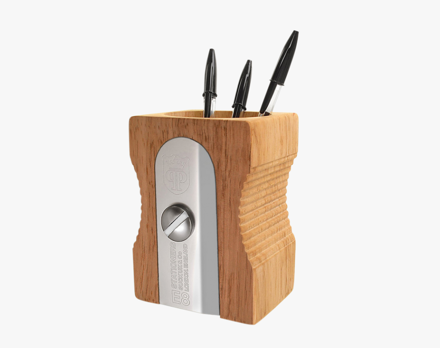 Sharpener Desk Tidy Giant Pencil, Pencil Cup, Home - Portalapices De Madera Para Día Del Maestro, HD Png Download, Free Download