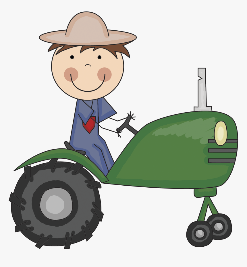 My Favorite Farm Animal - Farmer With Tractor Png, Transparent Png, Free Download