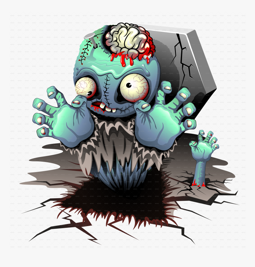 No Zombie Png - Monster Kartun Zombie Png, Transparent Png, Free Download