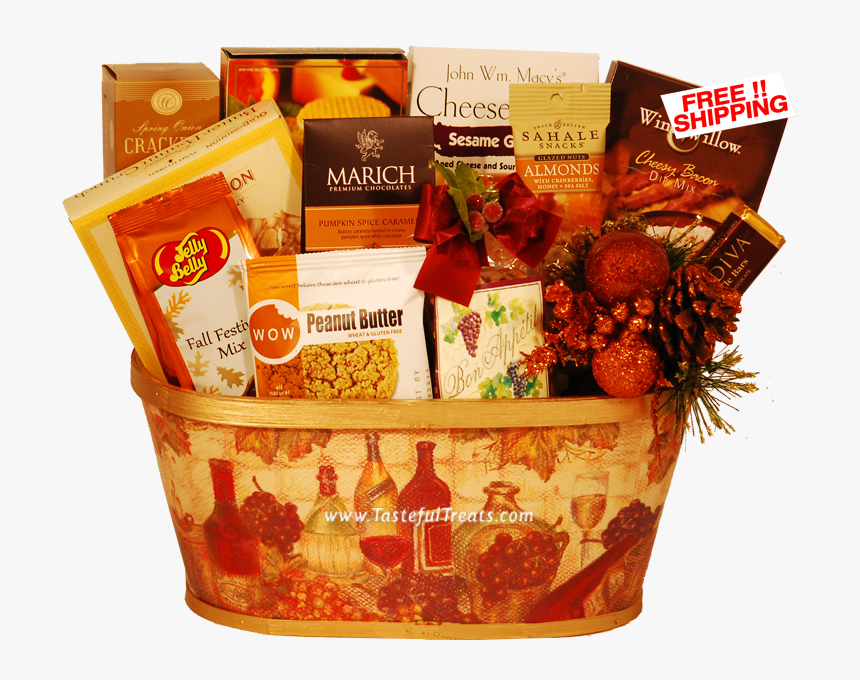 Thanksgiving Basket Png - Gift Basket, Transparent Png, Free Download